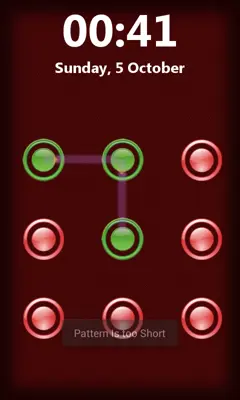 Pattern Lock Screen Free android App screenshot 3